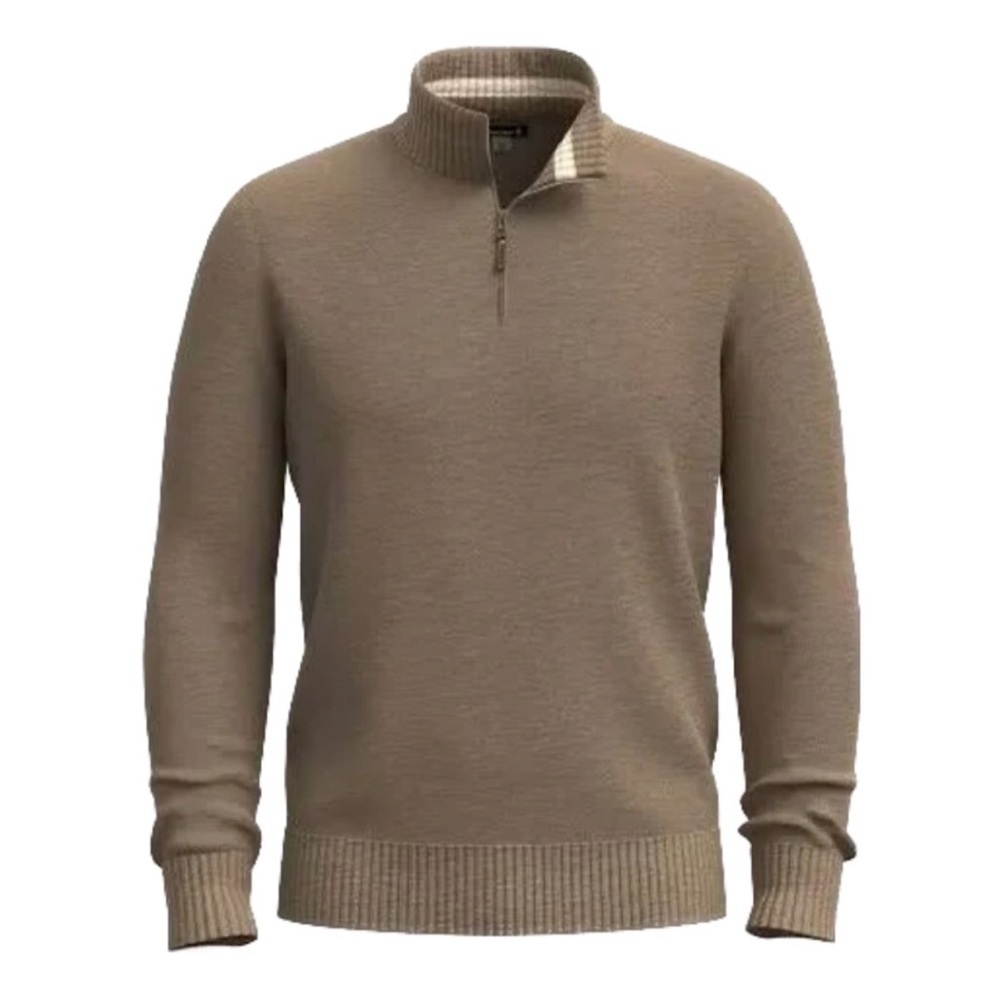 Smartwool Sparwood Half Zip Sweater Brown Large